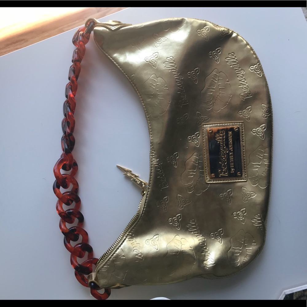 Betsy Johnson metalic purse! brand new!